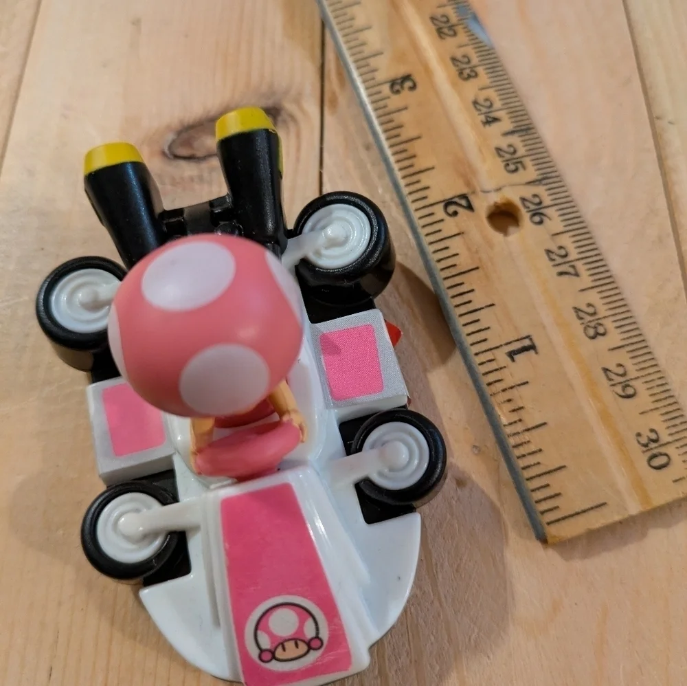 Nintendo 2022 Kart Racer Mario Pink and White Toy Kart